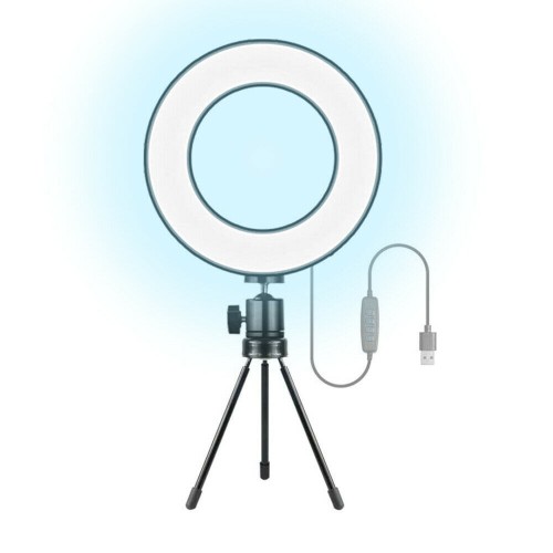 Lampada Anello Selfie LED Luminoso 6" Pollici x 16cm Diametro con Usb da Tavolo