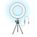 Lampada Anello Selfie LED Luminoso 6" Pollici x 16cm Diametro con Usb da Tavolo